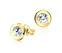 Gold Plated Silver Stud Earring STS-130-GP